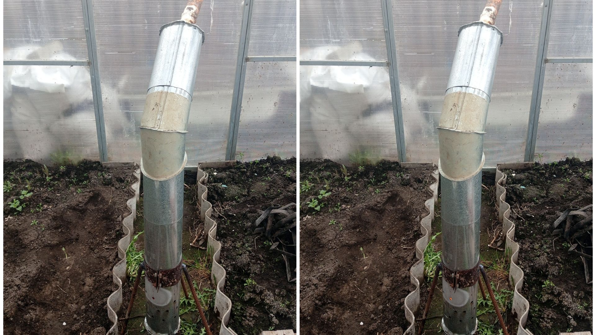 печка для теплицы. печь для теплицы на отработке.печь своими руками.