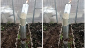 печка для теплицы. печь для теплицы на отработке.печь своими руками.