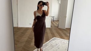 Платье Двойное Шоколадное