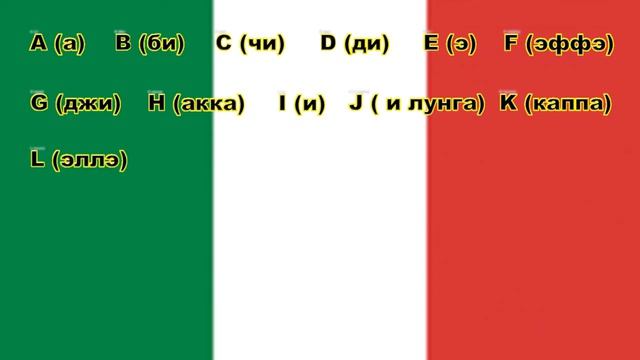 Итальянский алфавит