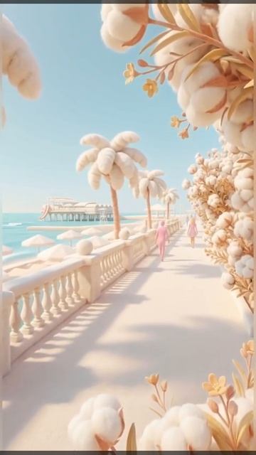 Мой город в ватном стиле