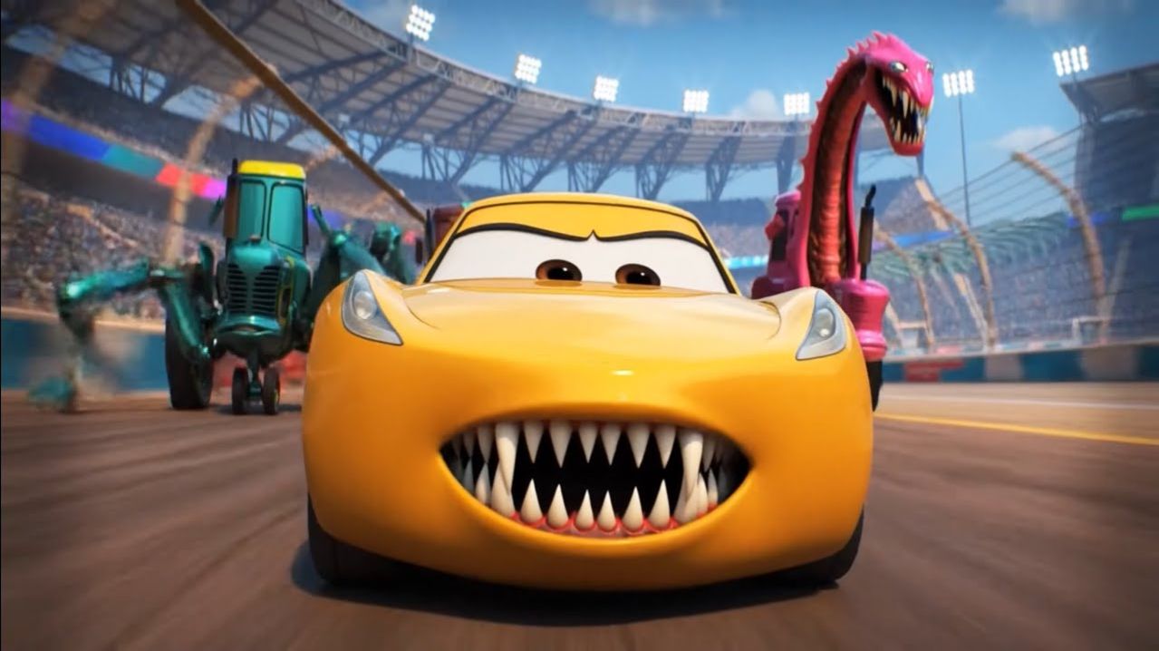ТАЧКИ 3, но это испорчено искусственным интеллектом. Смешное видео. Мультики для детей. Мультфильмы