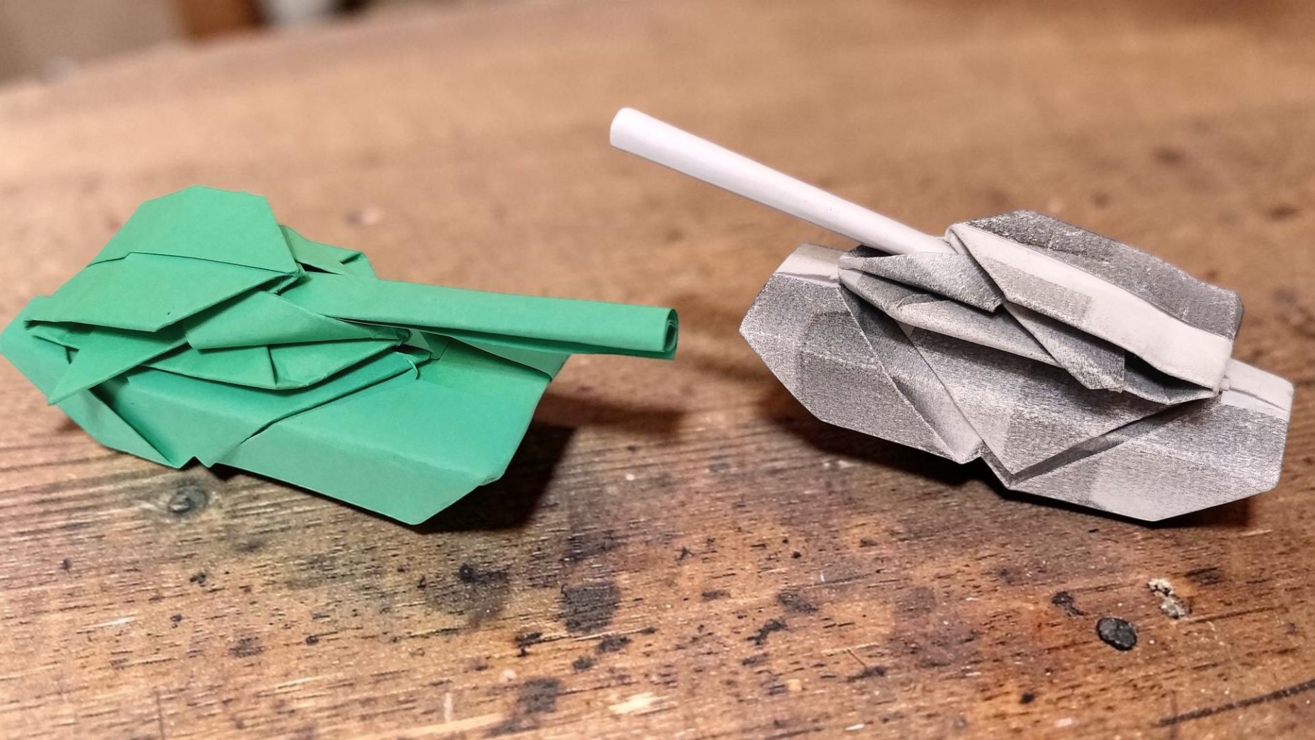 ТАНК оригами. Как сделать танк из бумаги. Бумажные поделки