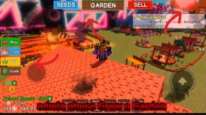 admin abuse+war Let's play GROW A GARDEN