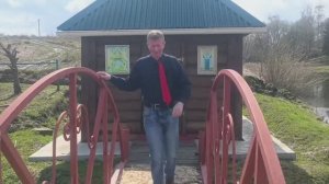 С Алексеем в монастыре. Окунулись в купель .Купили монастырскую продукцию.