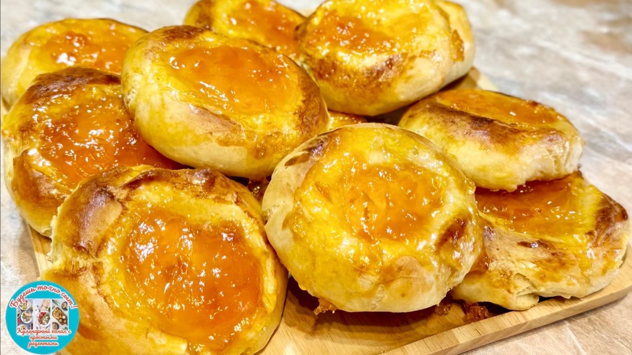 Домашние ватрушки с ароматным джемом