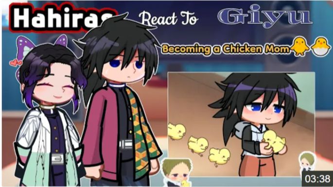 Hashiras React To Giyu Becoming A Chicken Mom🐥🐣🧡, Gacha Life 2, Demon Slayer, Kny, React Video