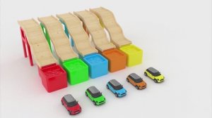 Детские цвета с транспортными средствами, цвета автомобилей, парковка транспортных средств