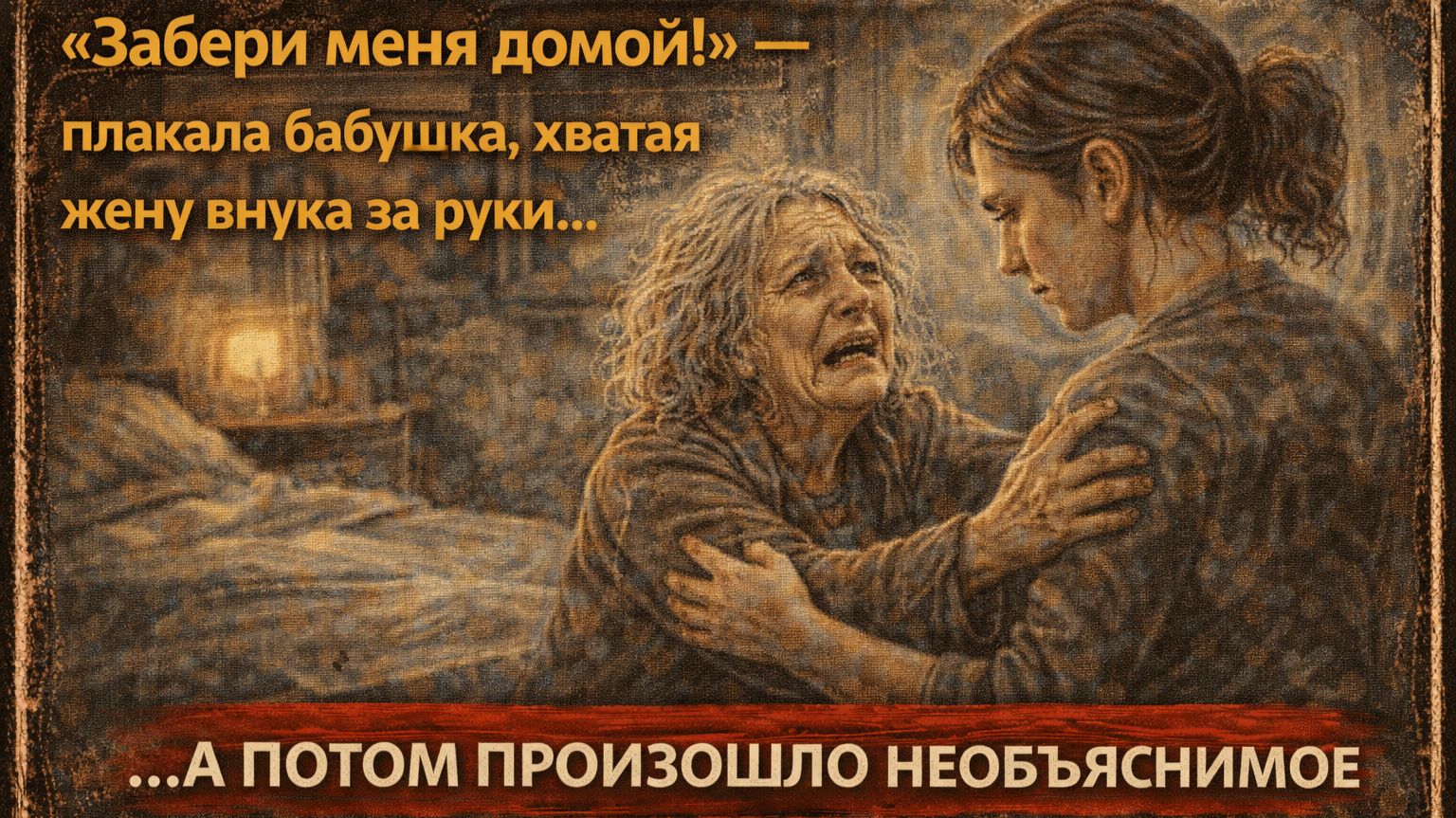 Аудио рассказ: «Забери меня домой…» — умоляла бабушка… Но дальше произошло нечто неожиданное