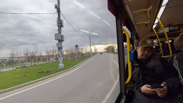 поездка на автобусе ЛиАЗ 6213 борт 191887 по маршруту 631