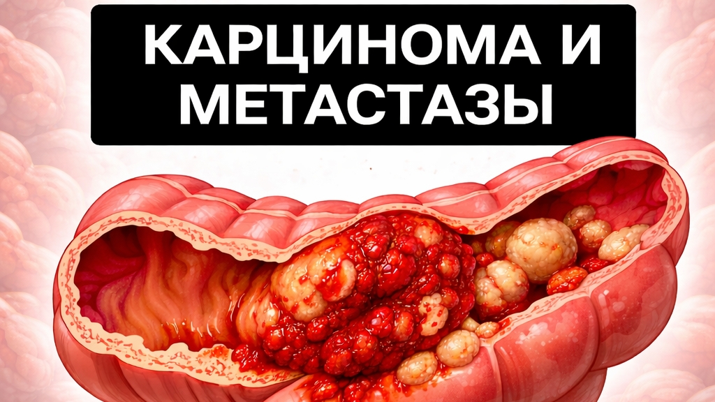 Адекарцинома сигмовидной кишки с метастазами в печени и легких