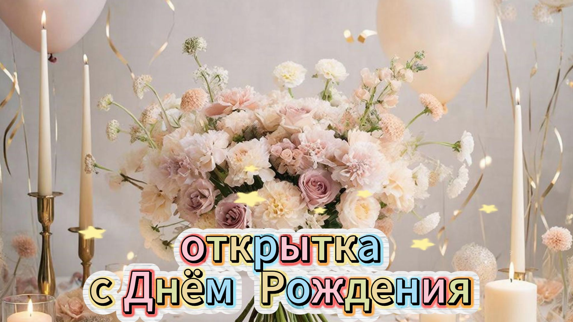 Открытка с днём рождения женщине: красивое музыкальное поздравление и пожелания