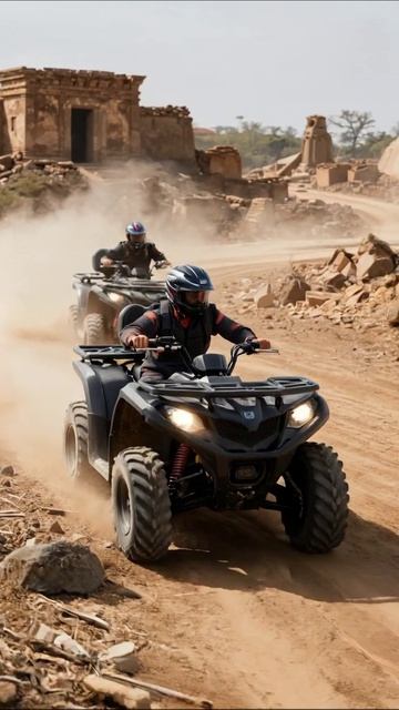 Приключения на квадроциклах в пустыне #квадроциклы #приключения #адреналин