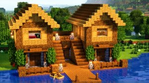 МАЙНКРАФТ Как построить дом выживания для 2 игроков - Майнкрафт гайд туториал новые видео