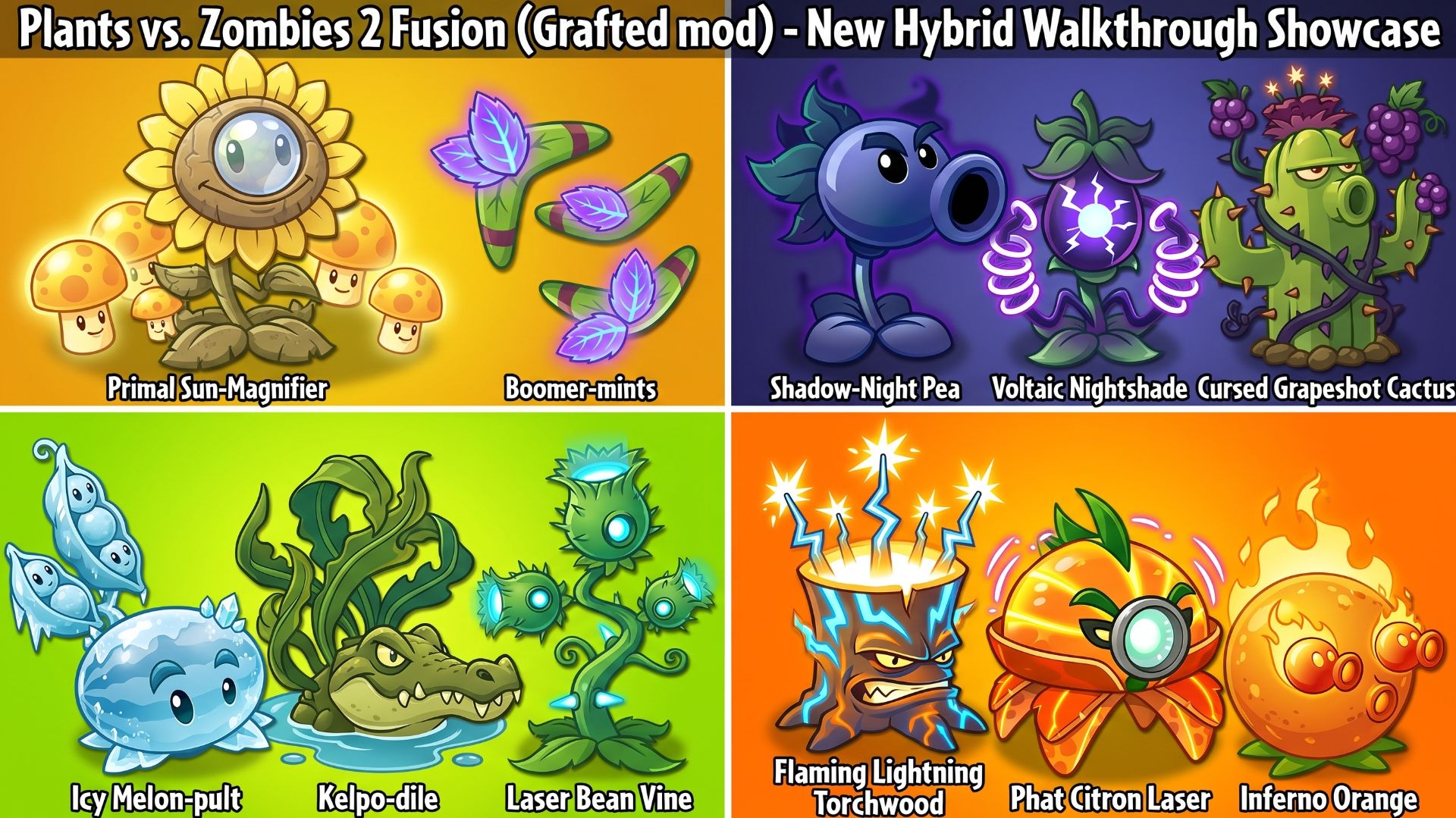 Plants Vs. Zombies Fusion Hybrid Replanted Reborn Grafted Pvz3 Ultimate Myths Gardendless Mod PvZ