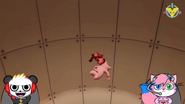 ALPHA LEXA! First Ever Game Vs. Combo Panda Let's Play Gang Beasts