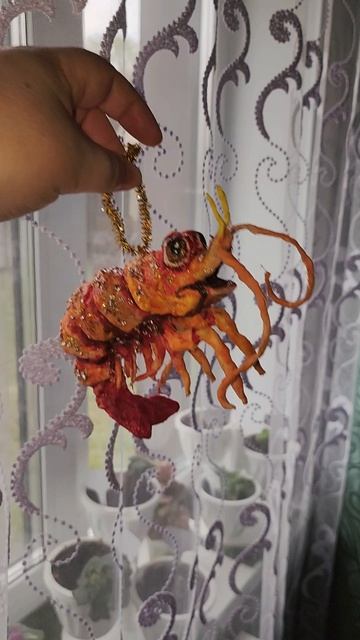 #ватнаяигрушка #леся_из_сказочного_леса #сказочныйлес #креветка