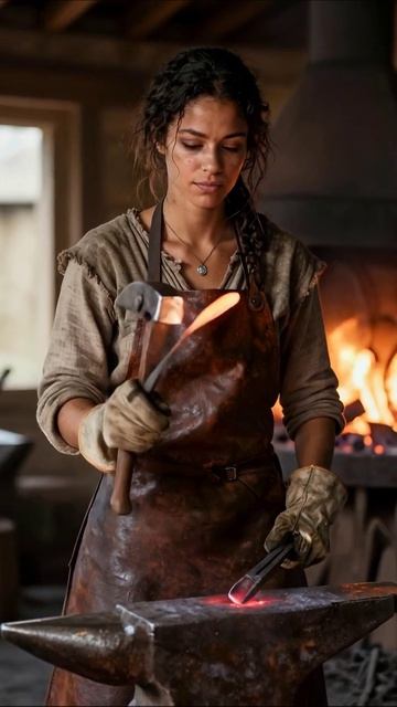 Кузнец в действии: магия металла #кузнец #металл #ремесло