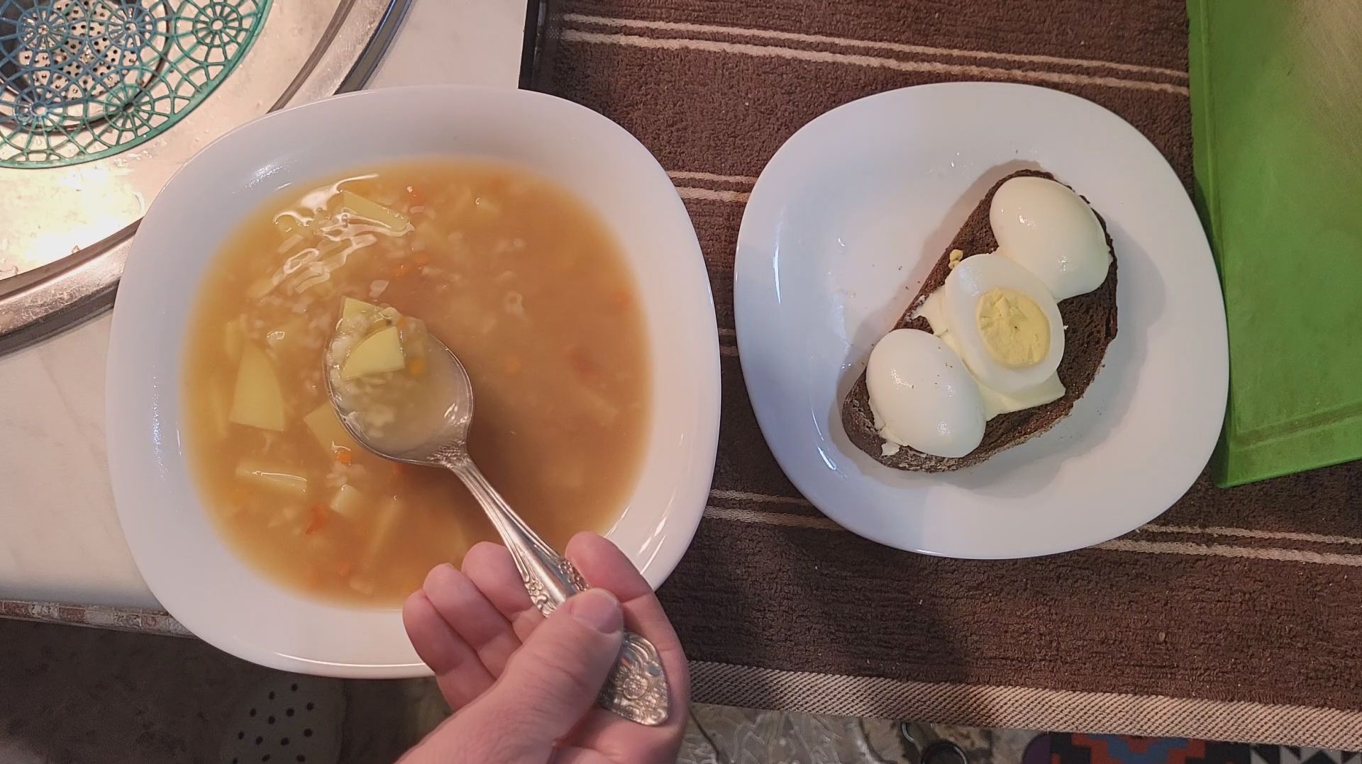 Суп овощной со звездочками