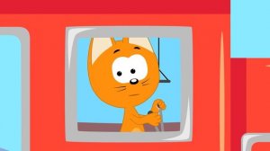 🍿 Поезд Динозавров - Котенок Котэ - Песенки для детей малышей про паровозик и динозавров