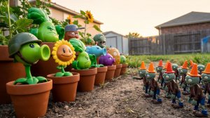 Зомби против растений Plants vs Zombies ПвЗ Растения против Зомби PvZ Fusion Битва прохождение топ