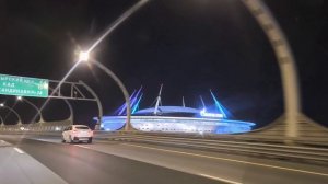 Газпром Арена, вид с ЗСД