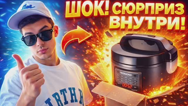 Готовит сама, моет сама? Нет, но греет и откладывает старт! REDMOND RMC-M52