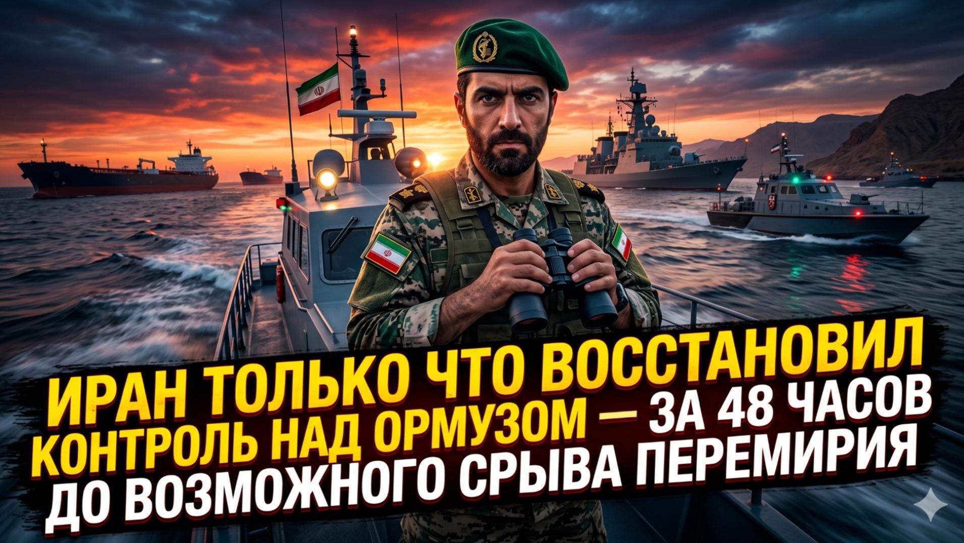 ⏰СРОЧНО: Иран взял Ормуз под контроль за 48 часов до краха перемирия!
