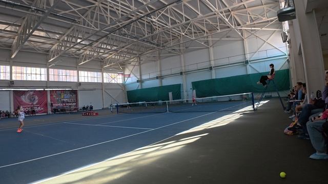 Турнир в Новороссийске по большому теннису (зеленый мяч) 4 игра