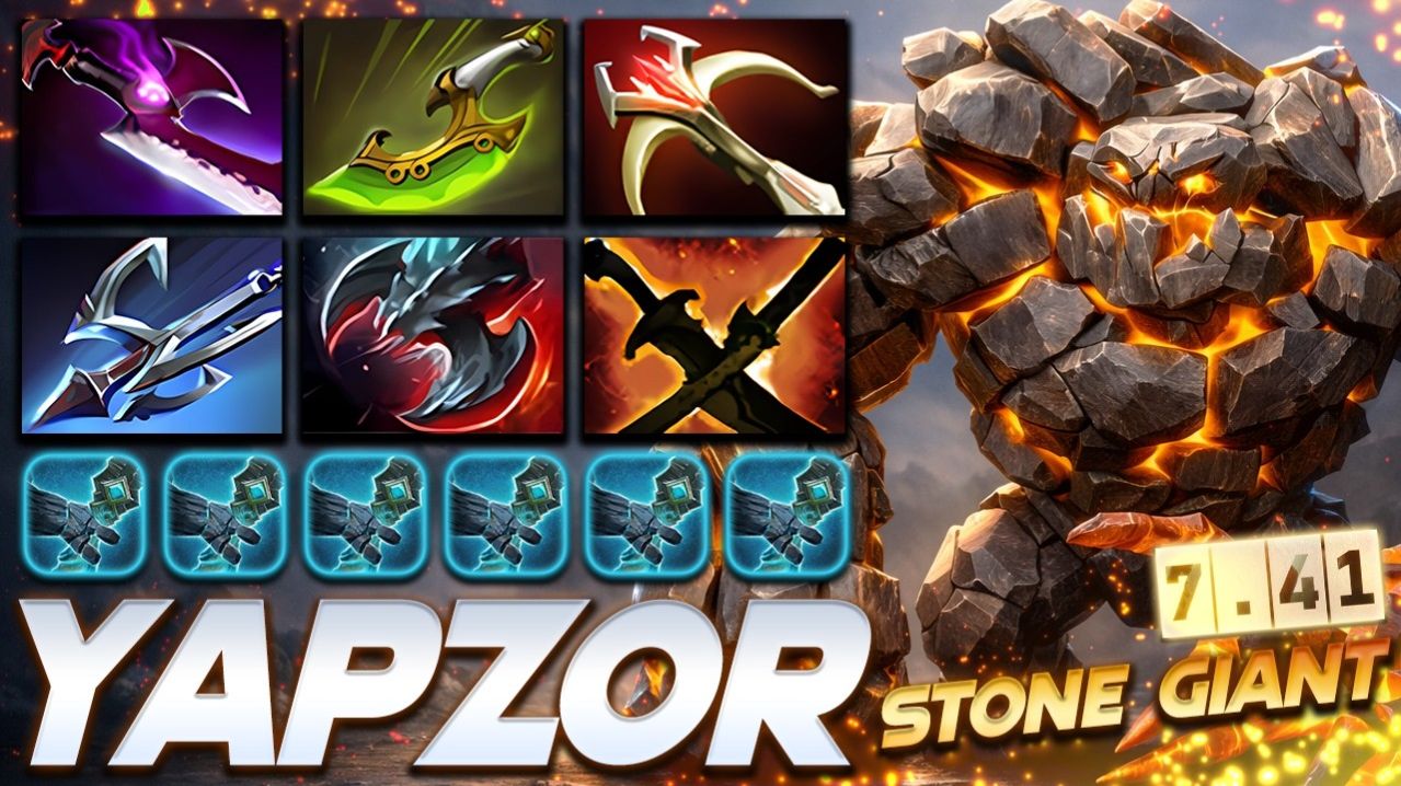 Yapzor Tiny Stone Giant — профессиональный геймплей в Dota 2 [Смотри и учись]