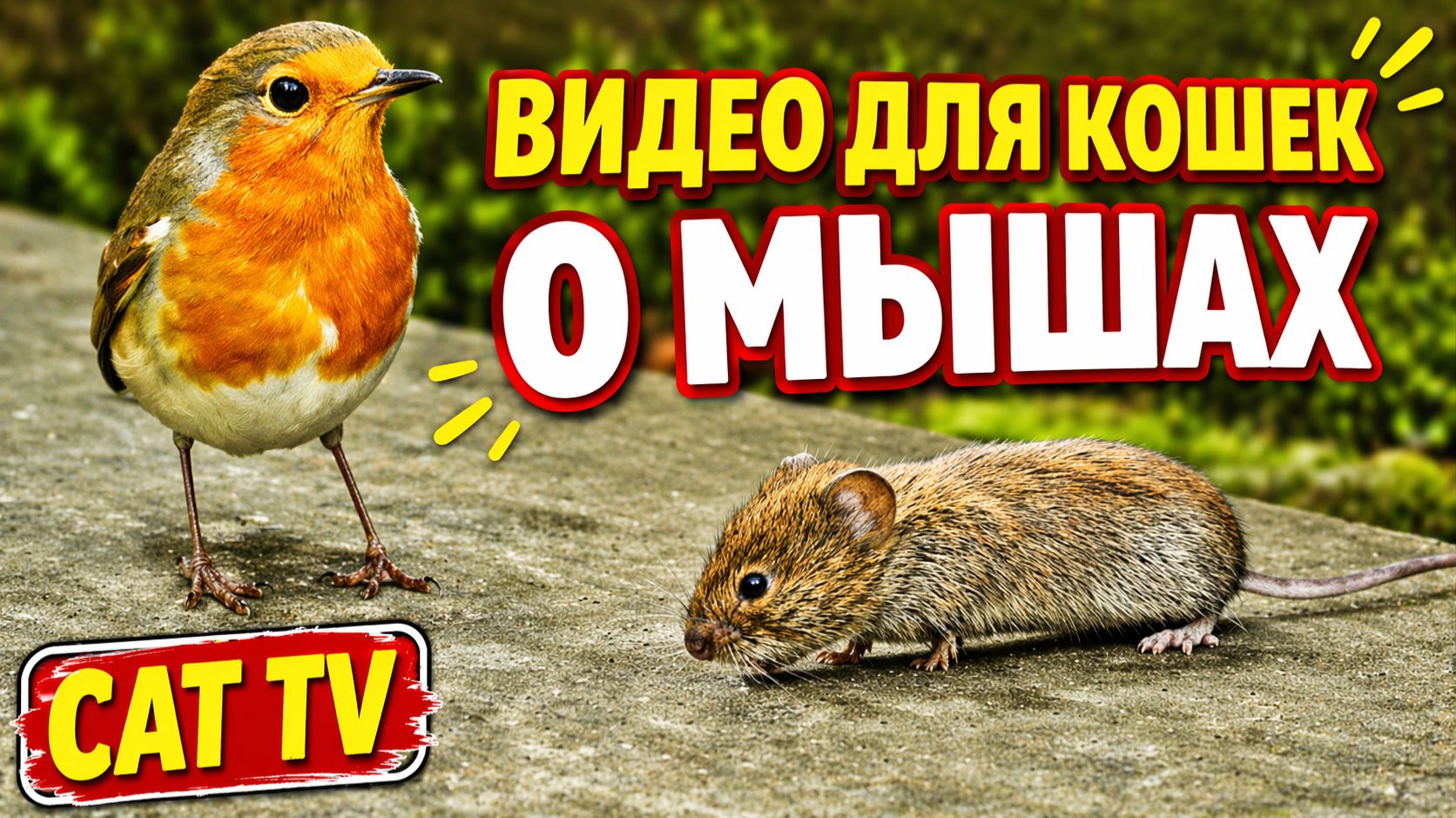 Видео для кошек о мышах 🐭 Мышиная феерия - ТВ для кошек