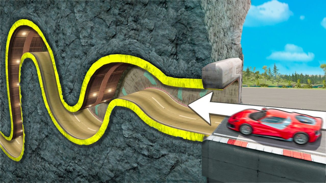 ОПАСНАЯ ПОЕЗДКА ПО ИЗВИЛИСТЫМ ТУННЕЛЯМ 🎮 Мультики для детей. Мультфильмы 🎮 игры видео. Машинки