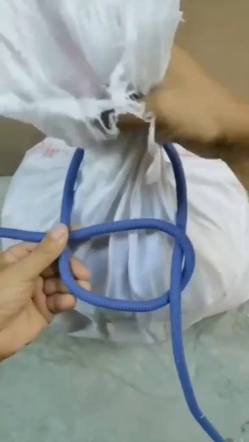 Крепкий узел для мешков👍