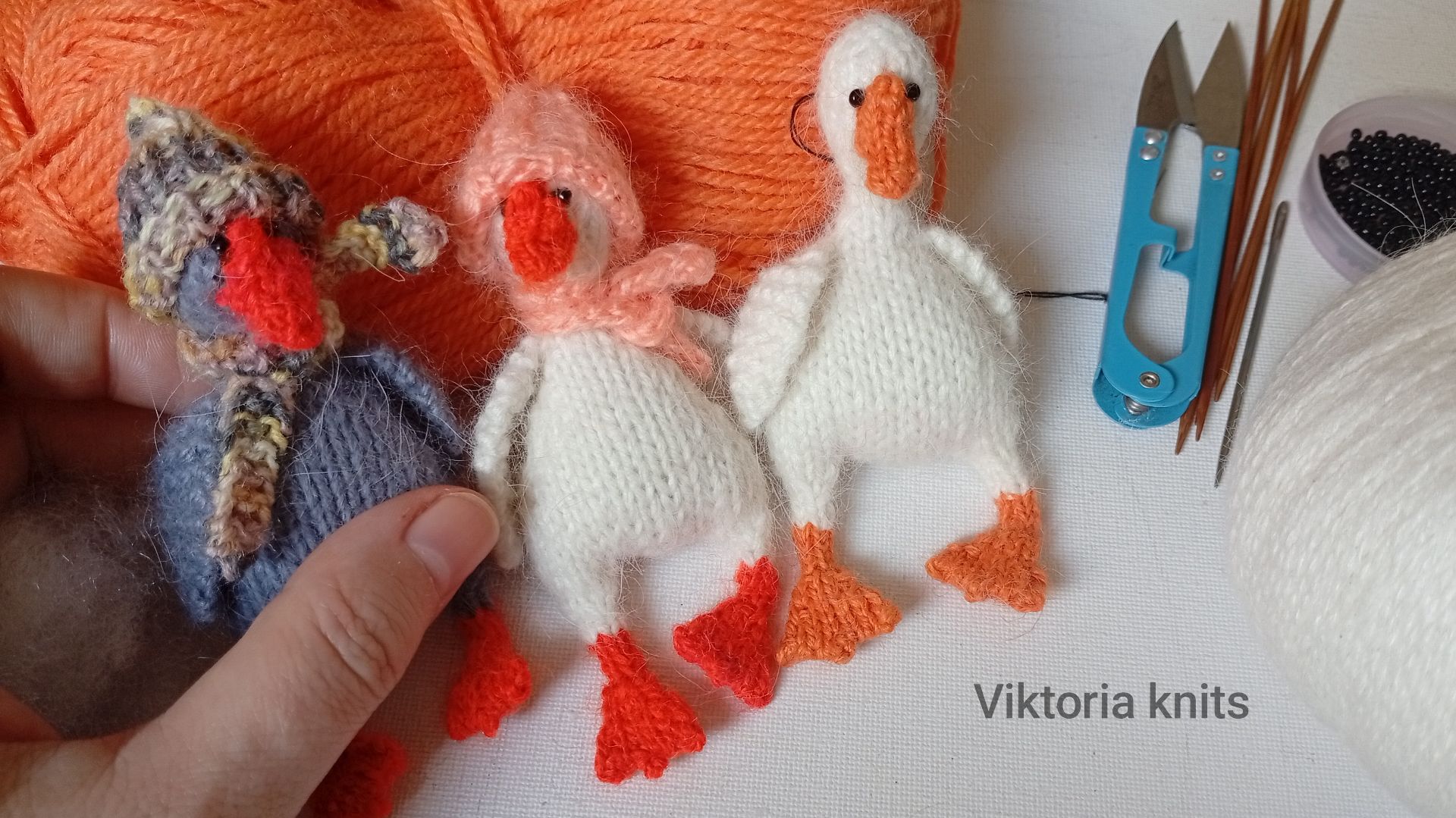 Гусь лапчатый Мастер-класс в режиме реального времени, домашний, долгий и подробный #гусьспицами