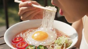 ГОТРВИМ ИЗ СТЕКЛА БЛИН ПРОБУЕМ ОСТРЫЙ СТЕКЛЯННЫЙ РАМЕН 🍜✨ АСМР НЕЙРОСЕТИ