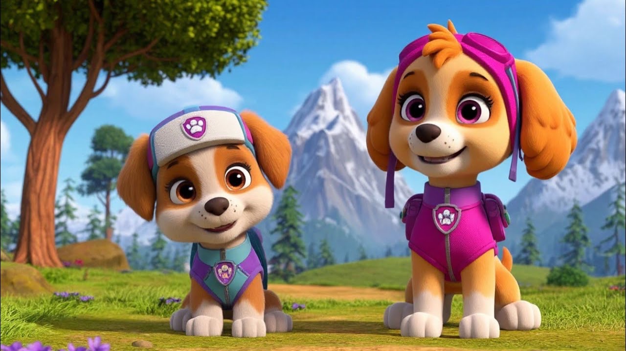 Щенячий патруль. Песня для детей про Эверест, Рокки, Скай, Зума. Песенка про щенячий патруль
