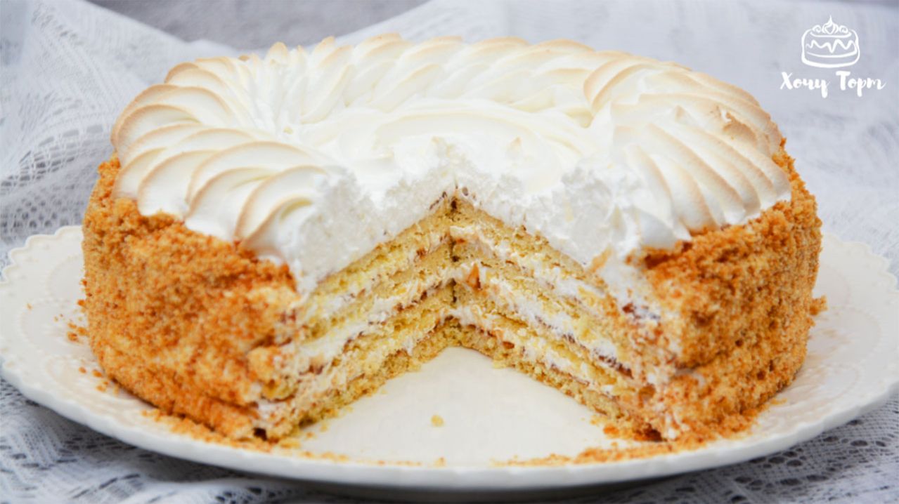 🎯 ТОРТ «ПЕШТ» из детства – песочные коржи, кисло-сладкое повидло и нежный БЗК ✨