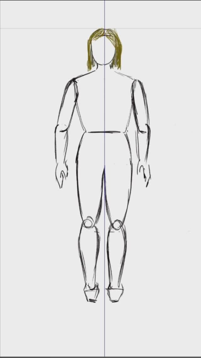 Рисунок человека, пропорции.