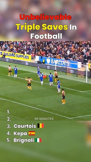 Unbelievable Triple Saves In Football