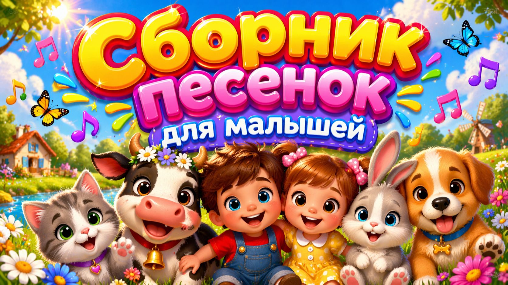 🎶Детские песни про животных | Учим Животных | Сборник детских песенок | Детские песни для детей