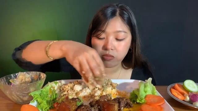 Свиная грудинка. Мукбанг. 🍜 много еды