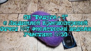 СП "Радуга - 5" с Людмилой Красноперовой / Отчет №7 Фиолетовая неделя / Уч. №30
