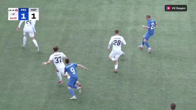 Рязань - Металлург. Веденеев автогол - 1:1