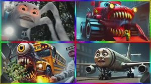 МУЛЬТИКИ ПРО МАШИНКИ: Чу-Чу Чарльз против Пожирателя Автобусов — БИТВА МОНСТРОВ 🚂🚌💥