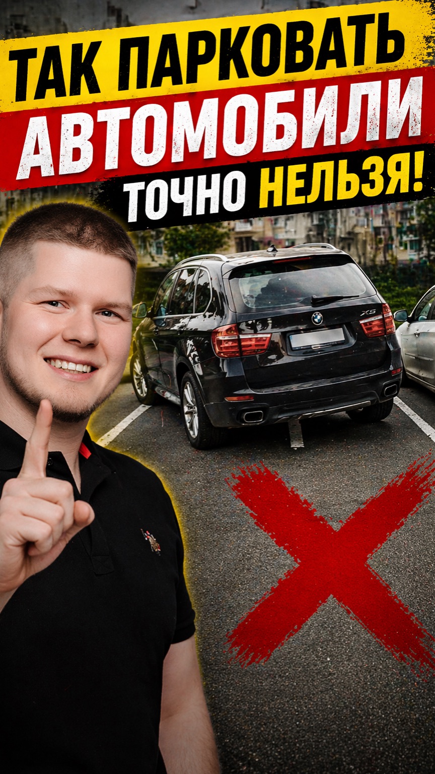 Так парковать автомобили точно нельзя!