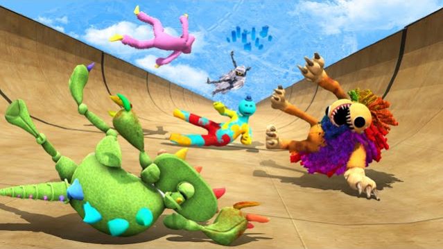 GTA 5: КОМАНДА POPPY PLAYTIME 🧸 | РЭГДОЛЛ И ПРЫЖКИ ИГРАЕМ ПЕРСОНАЖИ ПОППИ ПЛЕЙТАЙМ МОНСТРЫ