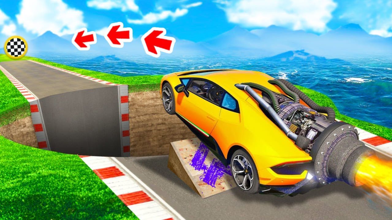 СМОЖЕТ ЛИ ЛАМБА ПРОЕХАТЬ ЧЕРЕЗ ОГРОМНУЮ ЯМУ В ГТА 5 ? - ЭКСПЕРИМЕНТ В GTA 5