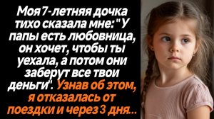 Жизненные истории/Моя 7-летняя дочка тихо сказала мне: "У папы есть любовница, он хочет, чтобы ты уе