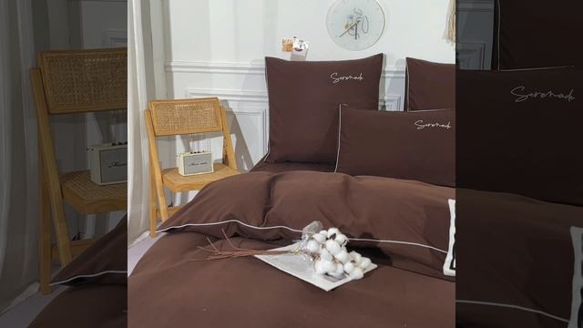 Комплект постельного белья Однотонный Сатин «Кофе с молоком»