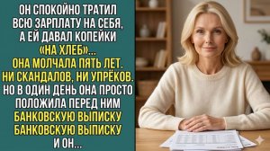 Реальные истории «МУЖ ДАВАЛ ДЕНЬГИ ТОЛЬКО НА ХЛЕБ… НО Я ПОКАЗАЛА ВЫПИСКУ» Аудиокнига